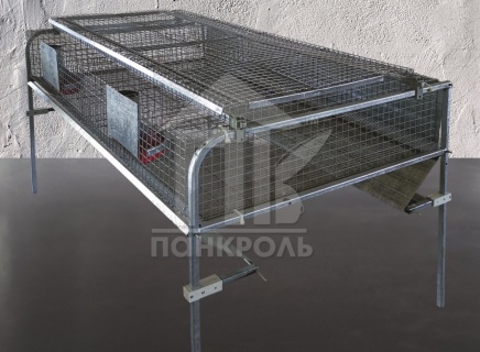 На фото изображен Клетка откормочная - 4 секции КОП-1/4С 